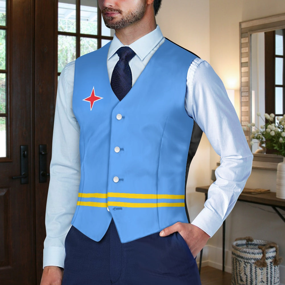 Aruba Flag Suit vest jacket