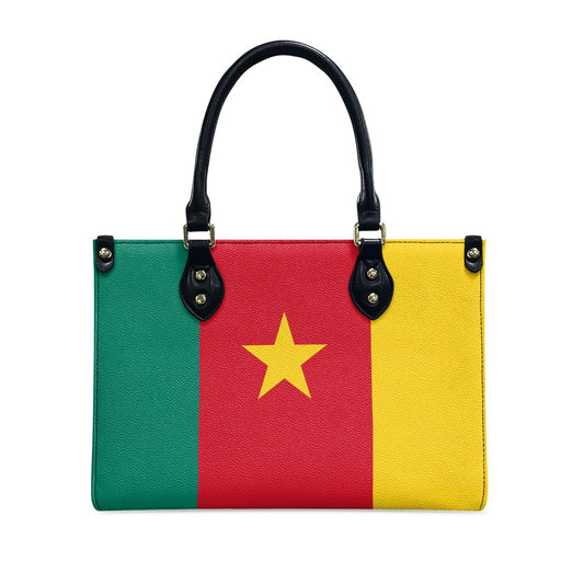 Luv My Flag handbag featuring the Cameroon national flag design.