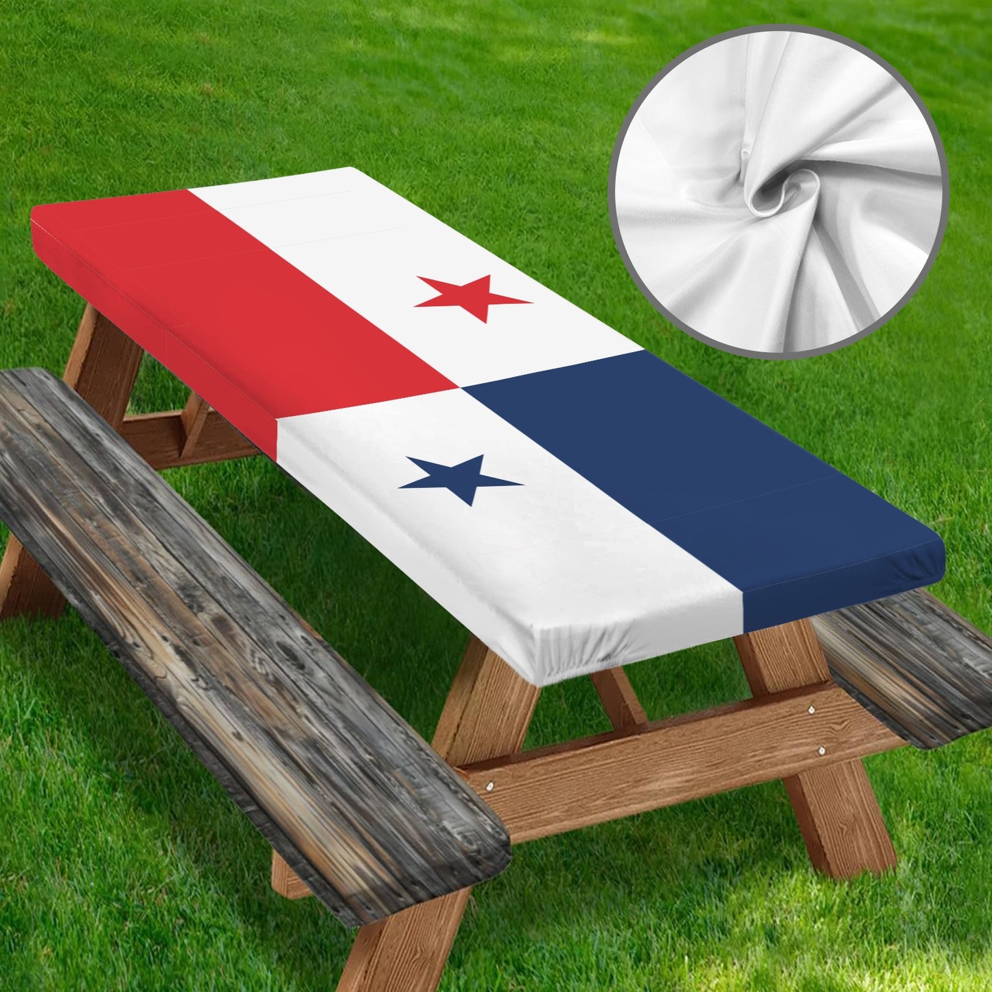 Panama Flag Picnic Table Cover (72" x 30") (Made in the USA)
