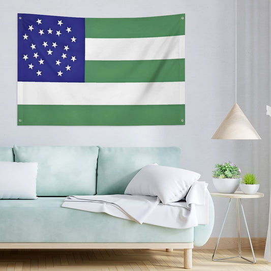 NYPD Flag Inspired Wall Mount Flag with Four Grommets (35x59 in)