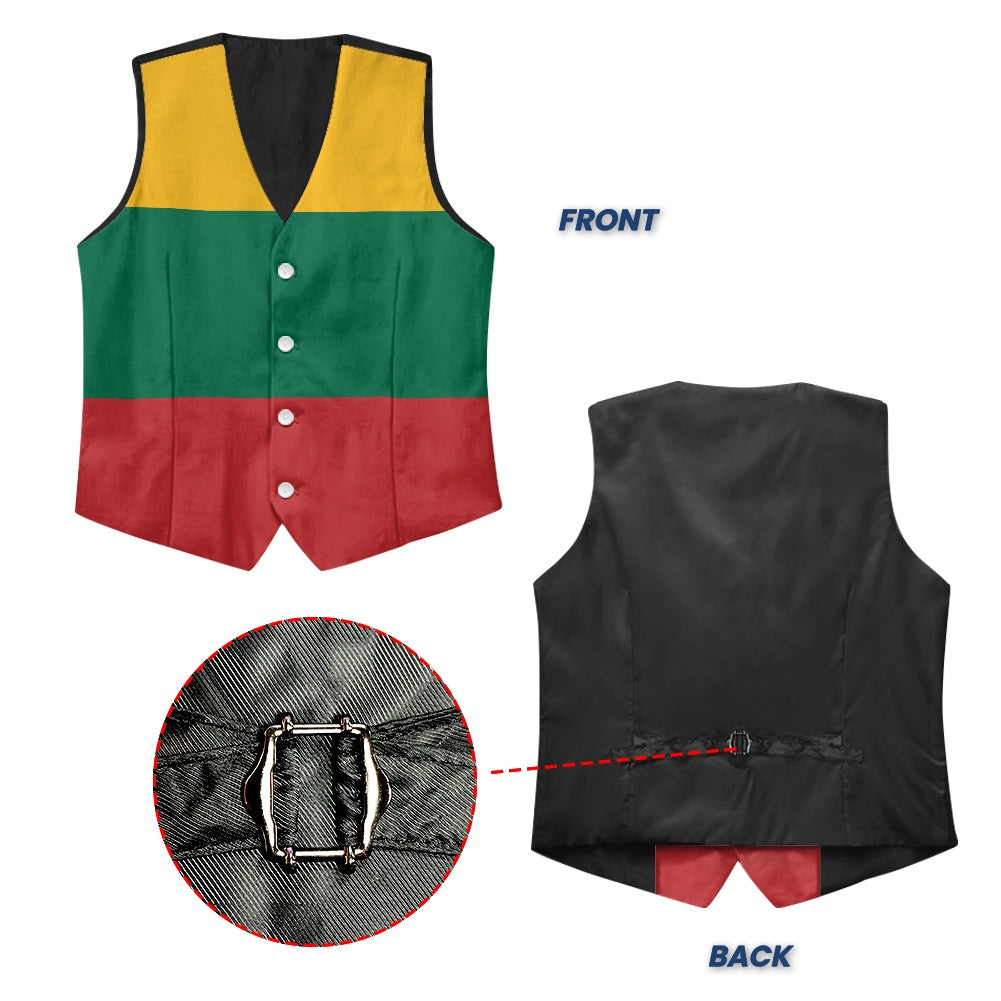 Lithuania Flag Suit vest jacket