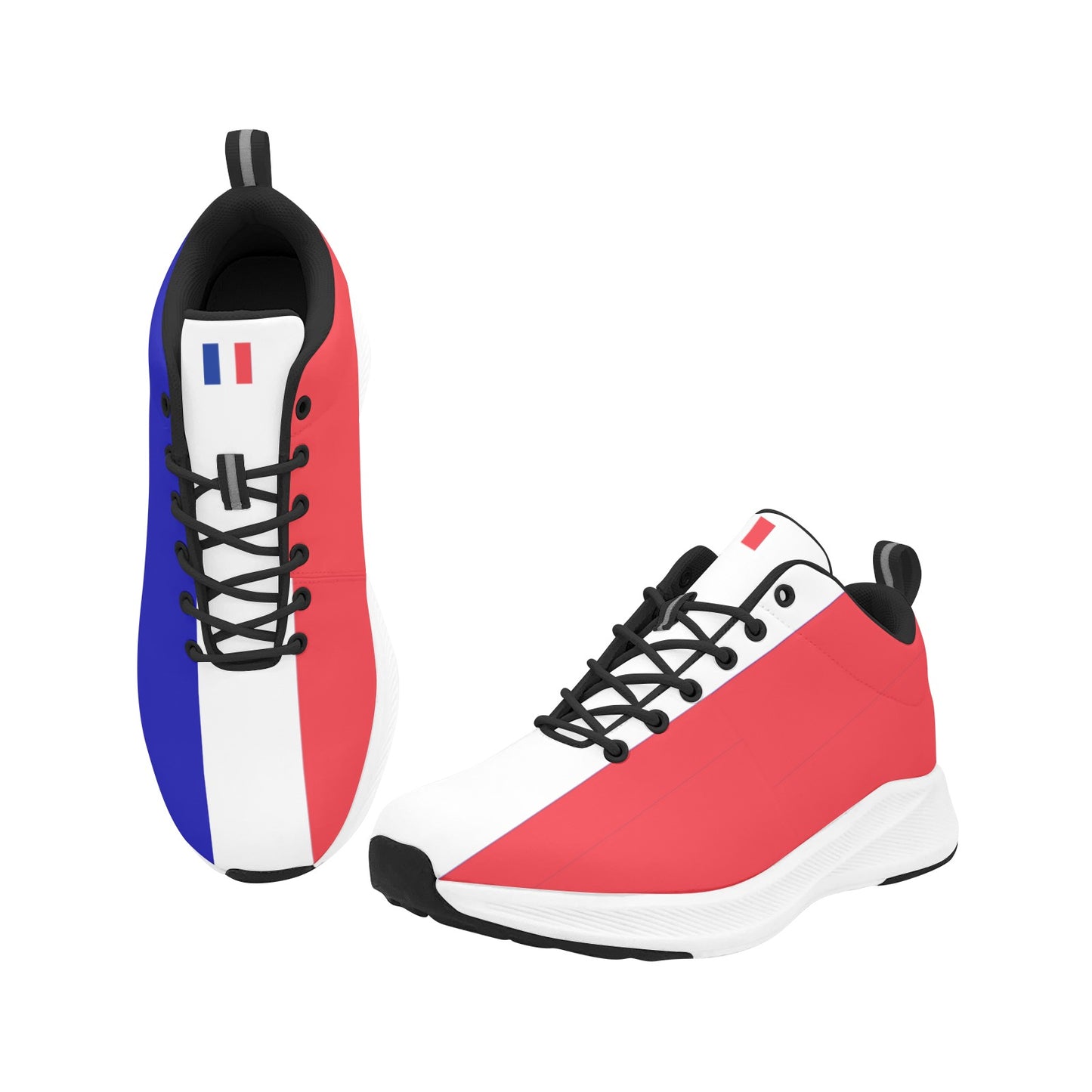 France Flag Inspired Women's Alpha Running Shoes (black)