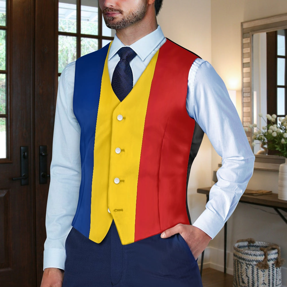 Romania Flag Suit vest jacket