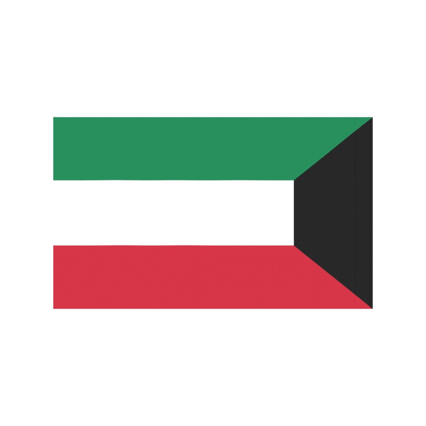 Kuwait flag design by Luv My Flag, colorful stripes.