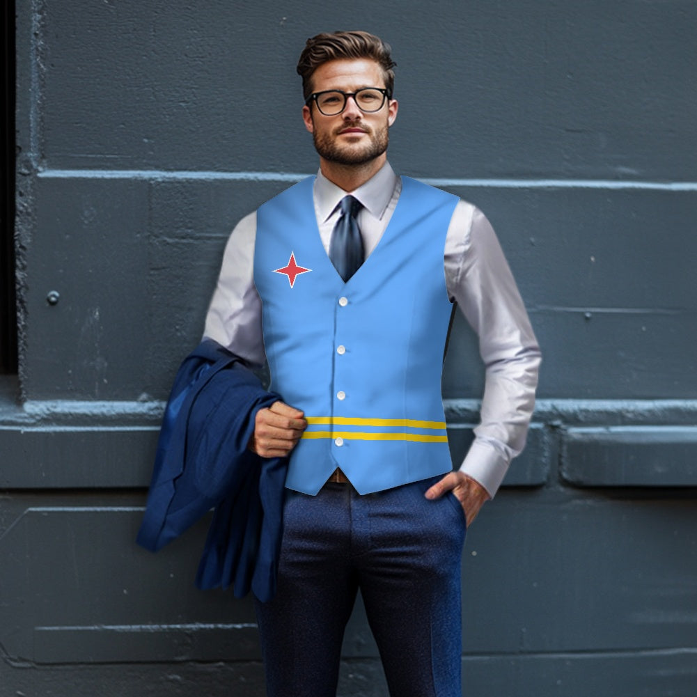 Aruba Flag Suit vest jacket