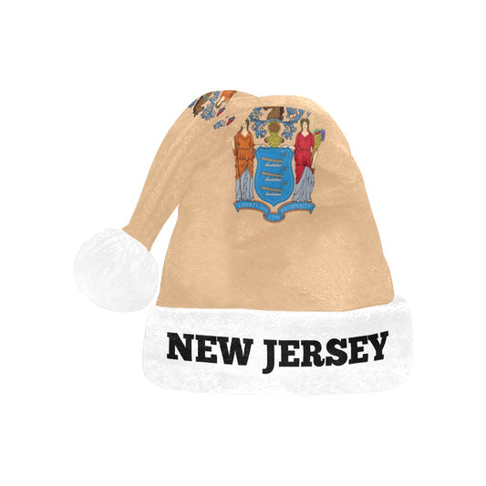New Jersey Flag Christmas Santa Hat