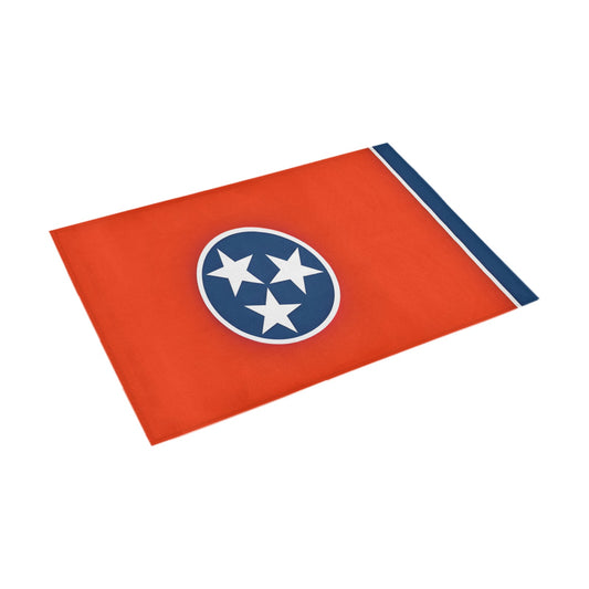 Tennessee Flag Inspired Doormat 30" x 18" (Sponge Material)