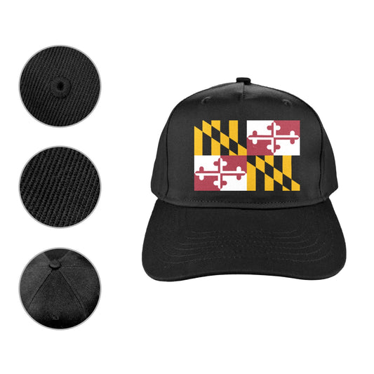 Maryland Flag Baseball Cap (Printed in the USA)