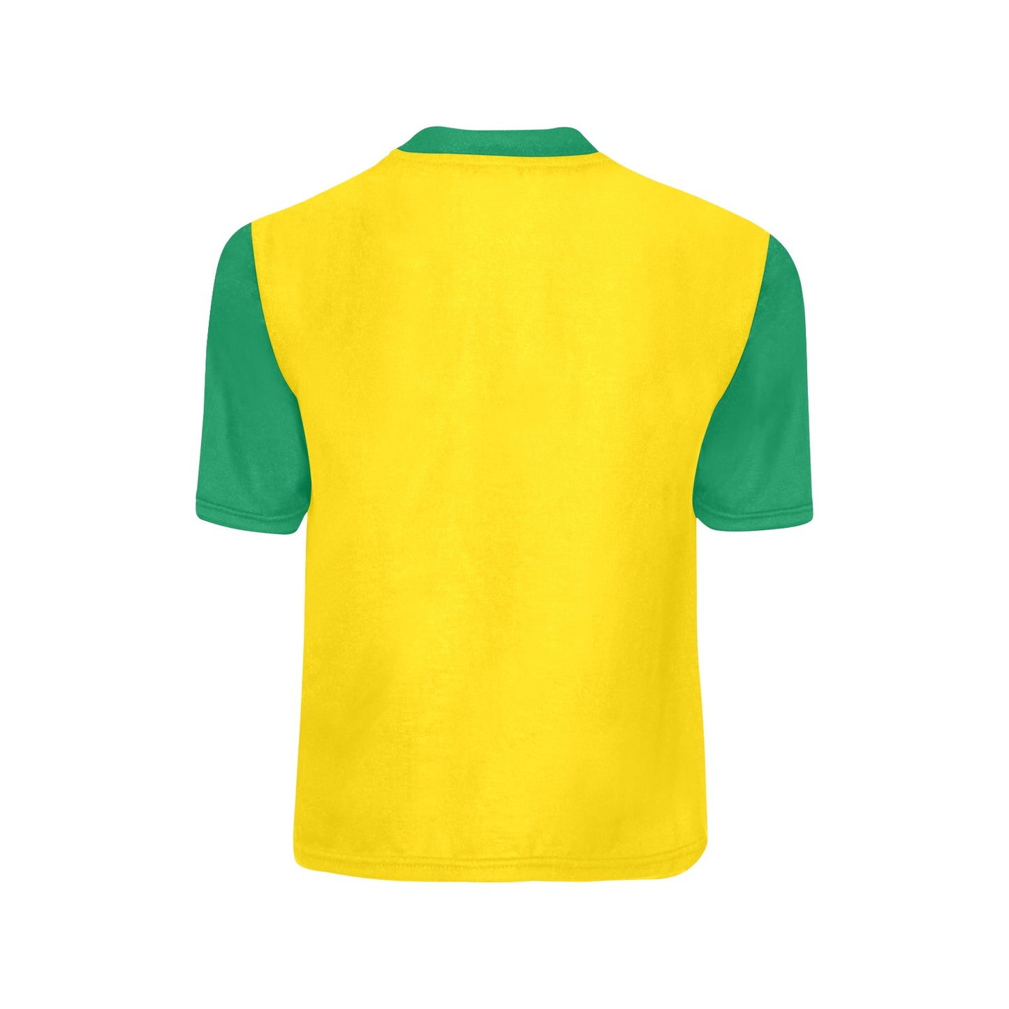 Brazil Flag Boys Crew Neck T-Shirt Made in the USA