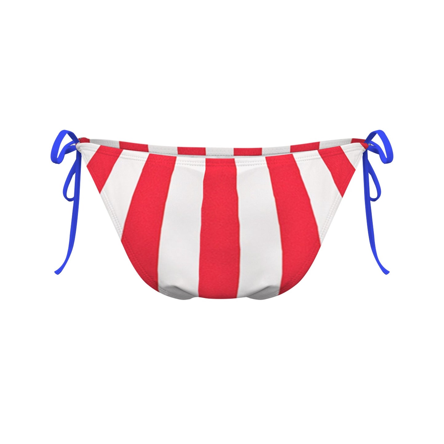 USA/American Flag Inspired Stripes Side-Tie Bikini Bottom