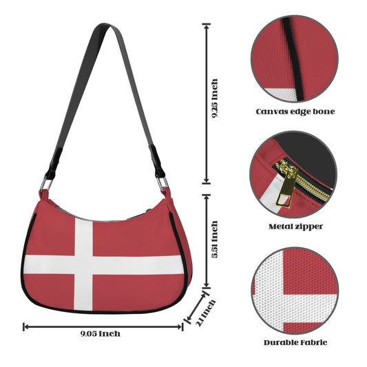 Denmark Flag Inspired Women's Shoulder Bag