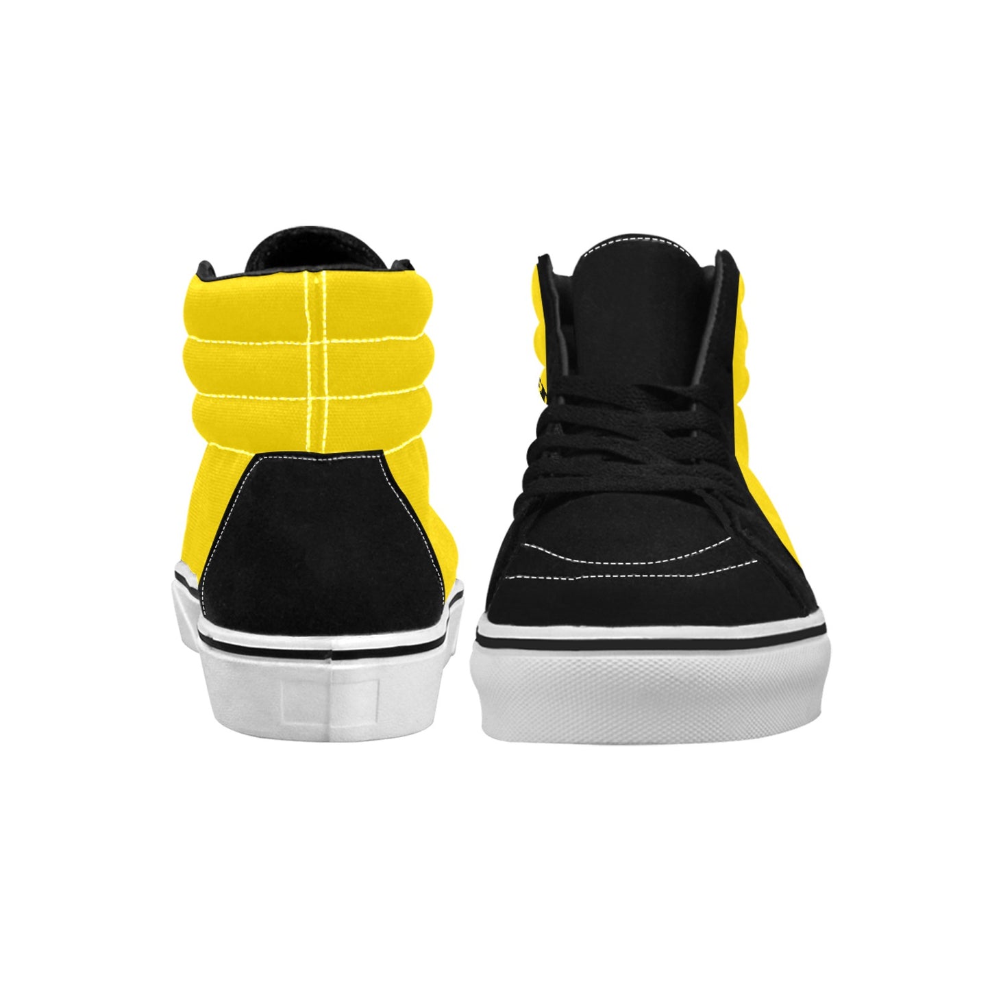 Brazil Flag Inspired Men's High Top Canvas Shoes