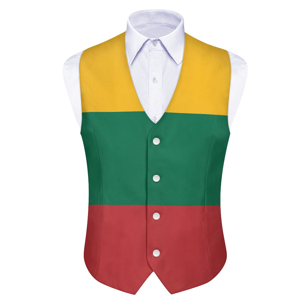 Lithuania Flag Suit vest jacket