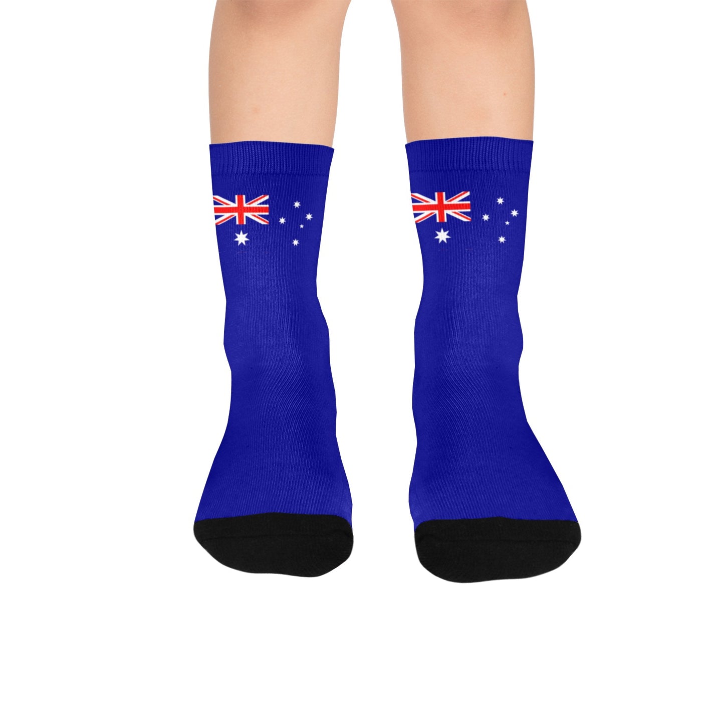 Australia Flag Inspired Kid's Custom Socks (Made in the USA)