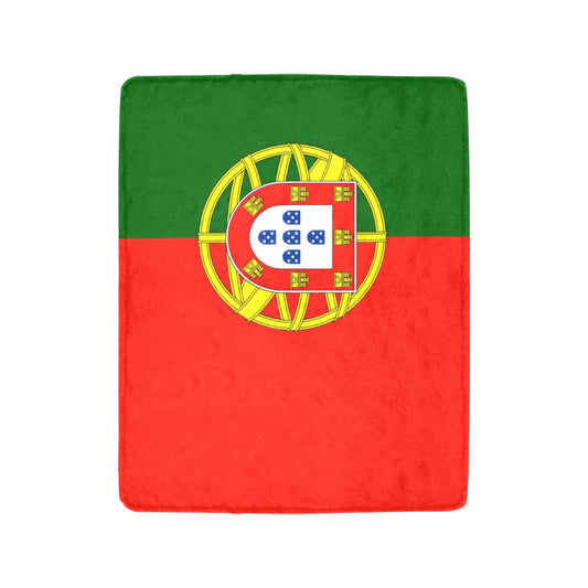 Blanket featuring Portugal flag design by Luv My Flag.