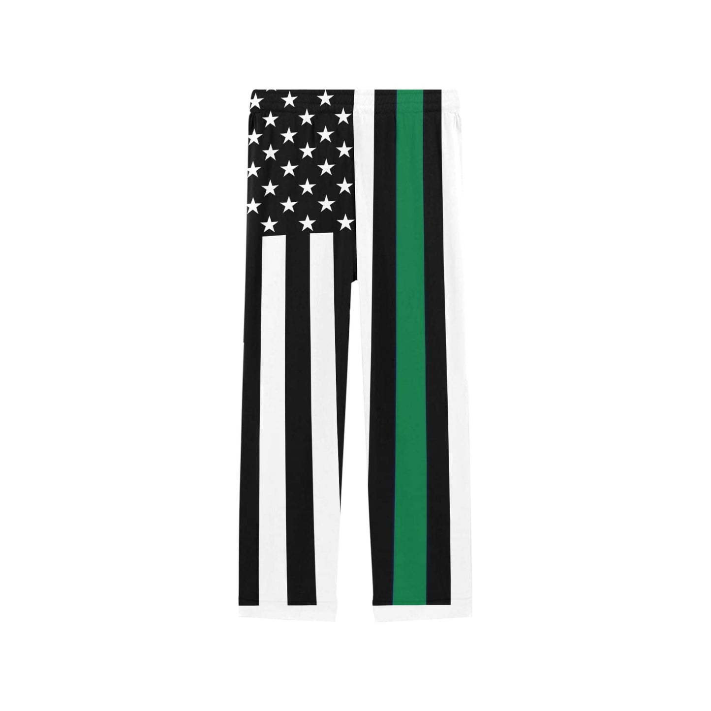Thin Green Line Flag Women's Pajama Trousers Made in the USA