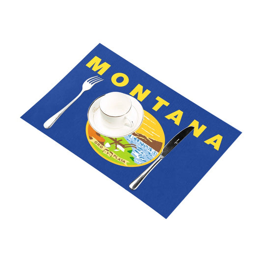 Placemats with Montana flag by Luv My Flag, styled.