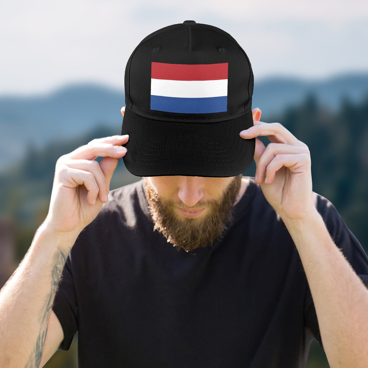 Netherlands Flag Baseball Cap (Made in USA)