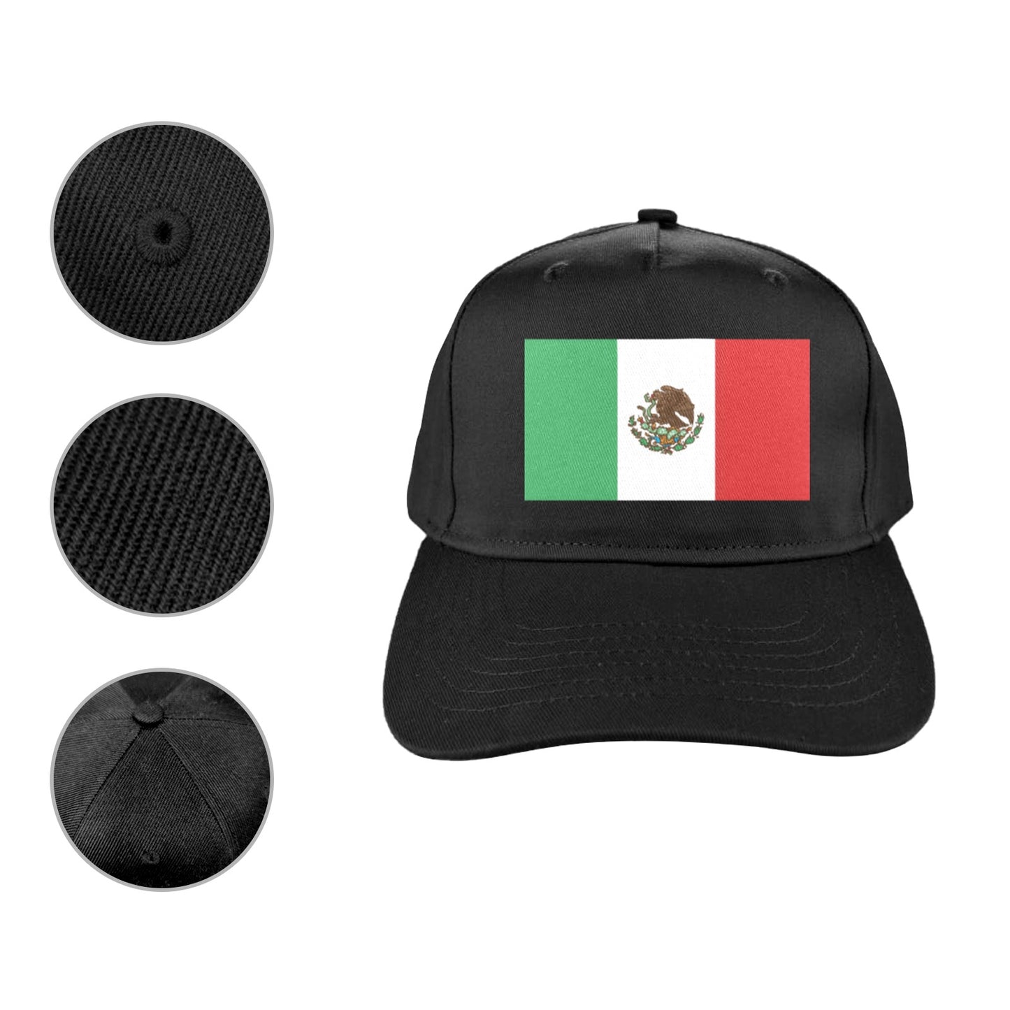 Mexico Flag Baseball Cap (Made in USA)