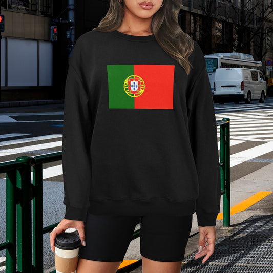 Portugal Flag Unisex Fleece Sweatshirt (Made in the USA)