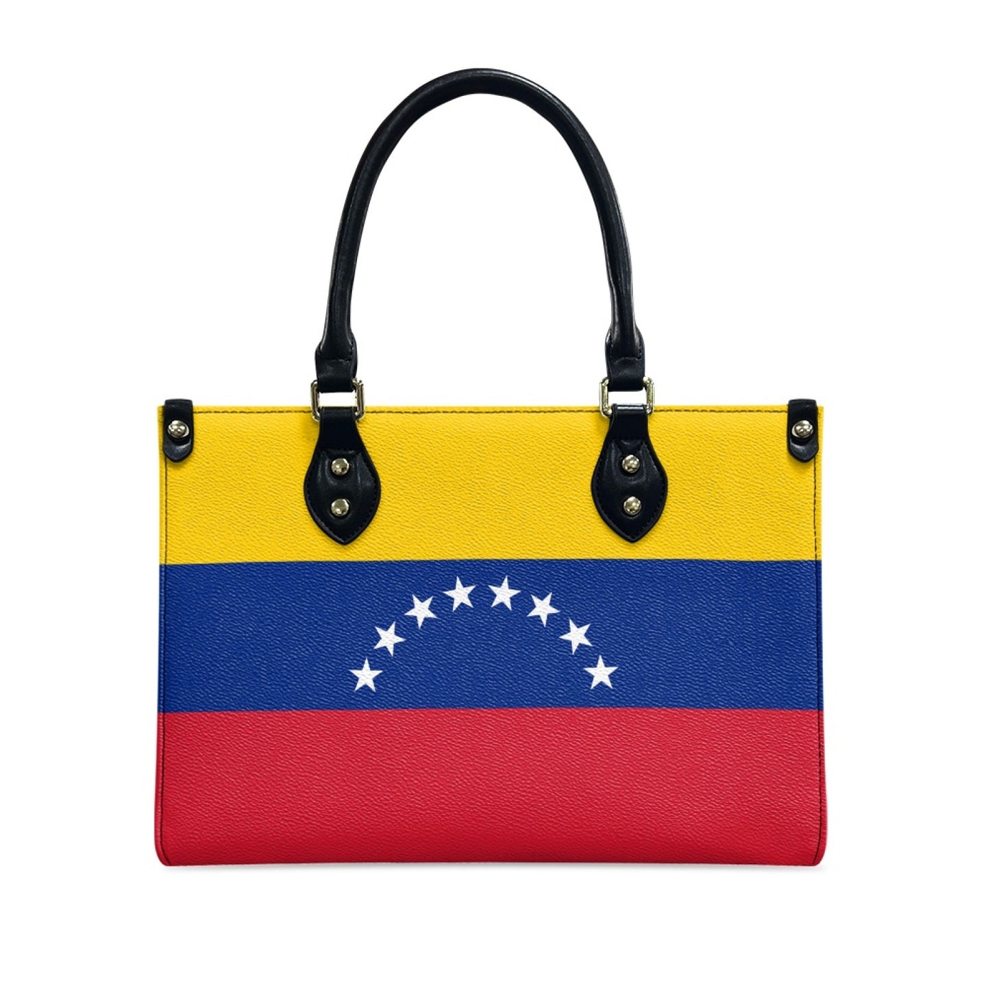 Venezuela Flag Bag With Bold Appeal – PU Leather Purse With Starry Seal