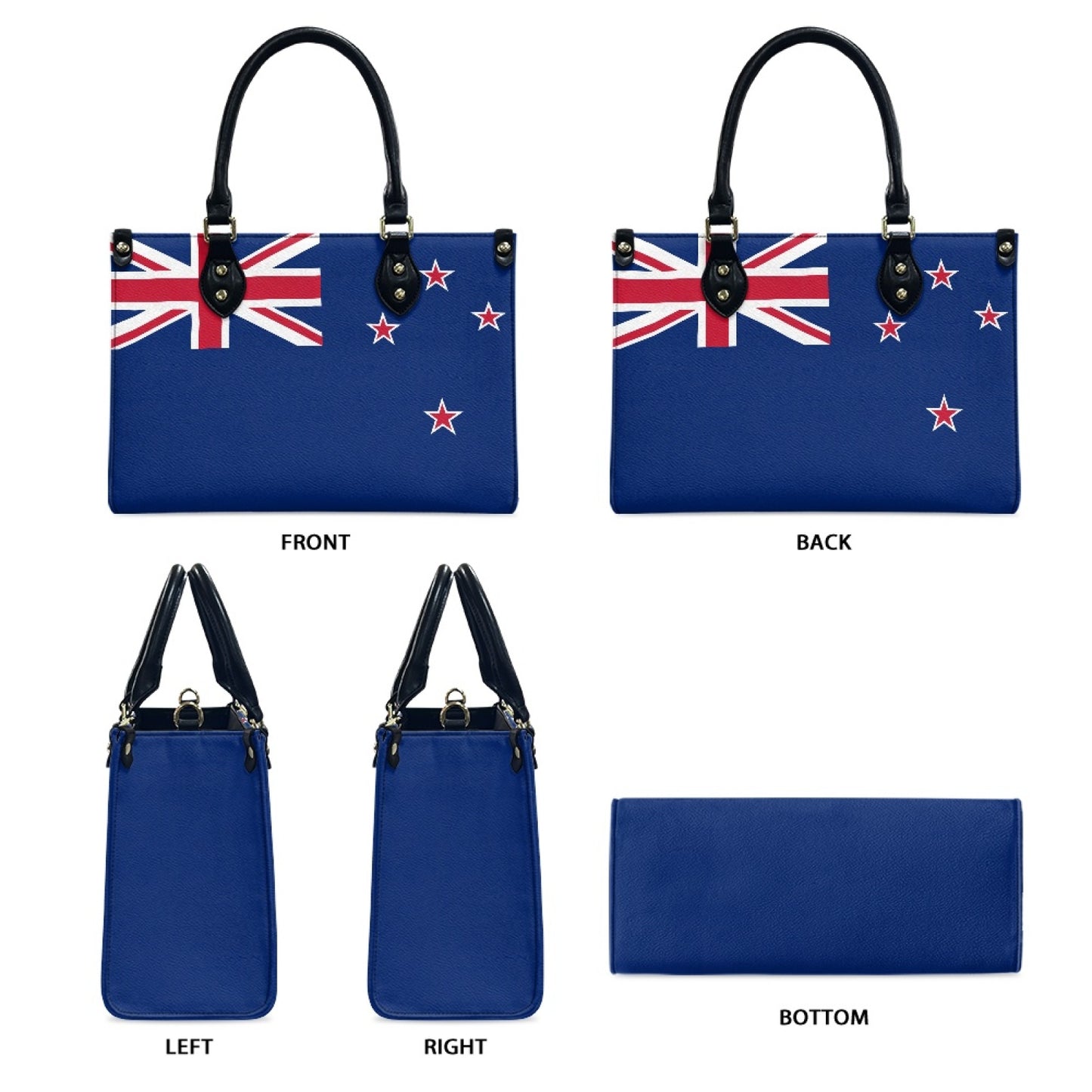 New Zealand Flag Bag in Command – PU Leather Purse With Kiwi Glam - Luv My Flag