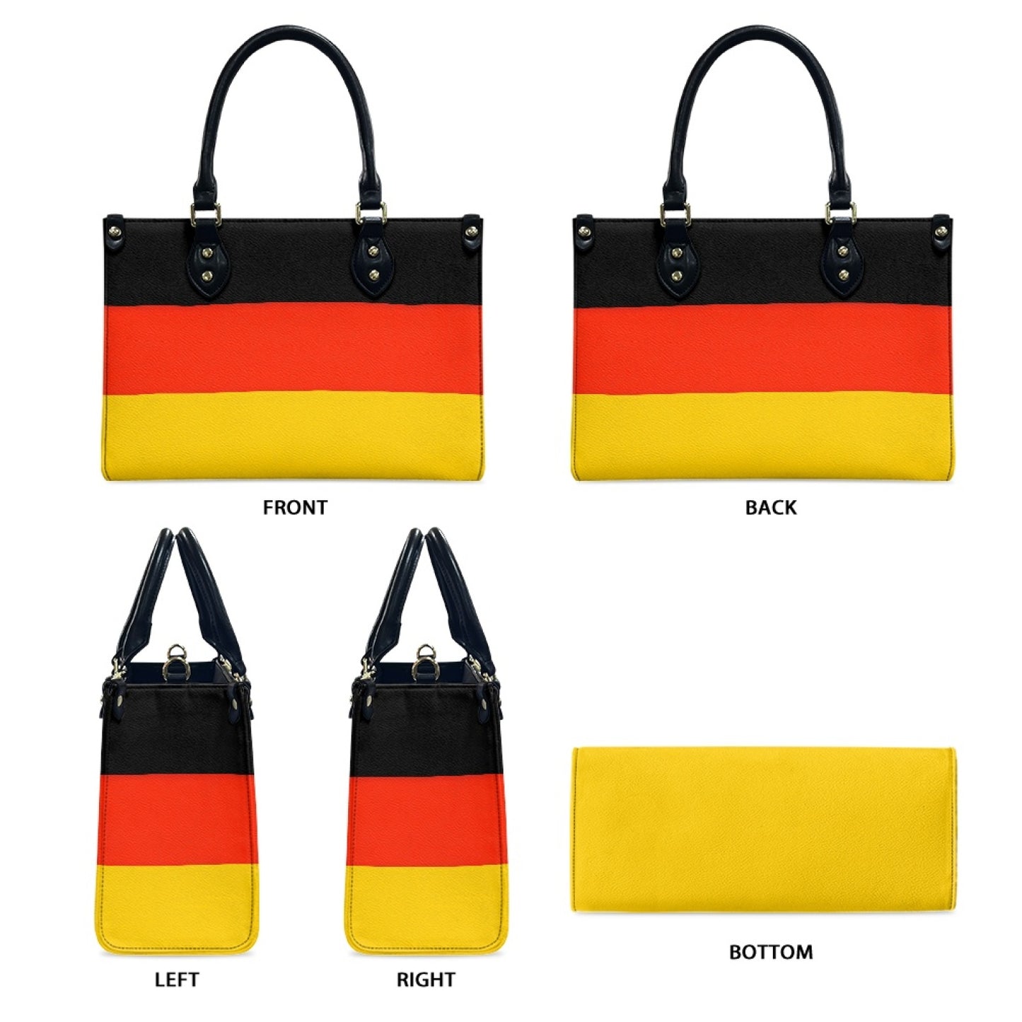 Germany Flag Handbag – Bold PU Leather Purse with Pride and Stride - Luv My Flag