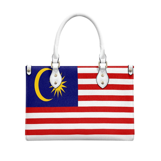 Malaysia Flag Bag With Flair – PU Leather Shoulder Handbag to Wear Anywhere - Luv My Flag