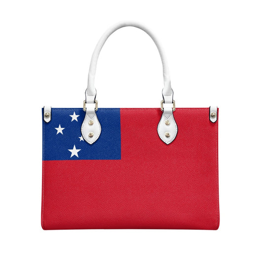 Samoa Flag Bag With Island Style – PU Leather Purse With Pacific Smile - Luv My Flag