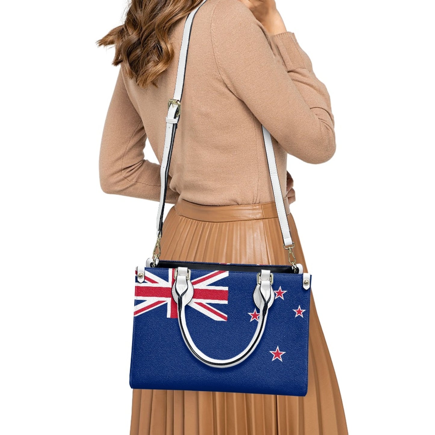 New Zealand Flag Bag in Command – PU Leather Purse With Kiwi Glam - Luv My Flag