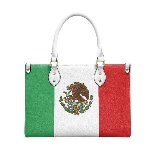 Mexico Flag Chic & Sleek PU Leather Handbag – Viva Style on the Go - Luv My Flag
