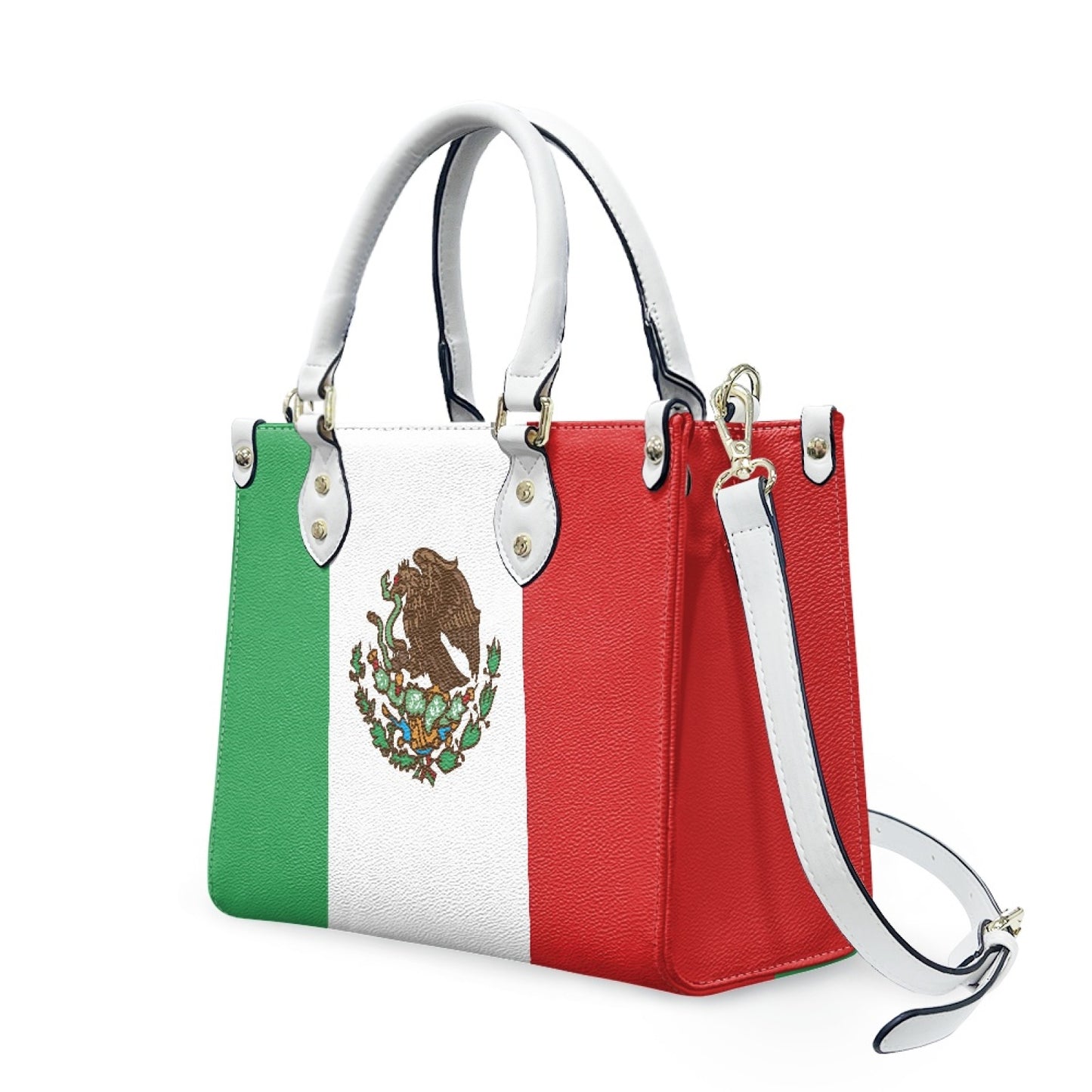 Mexico Flag Chic & Sleek PU Leather Handbag – Viva Style on the Go - Luv My Flag