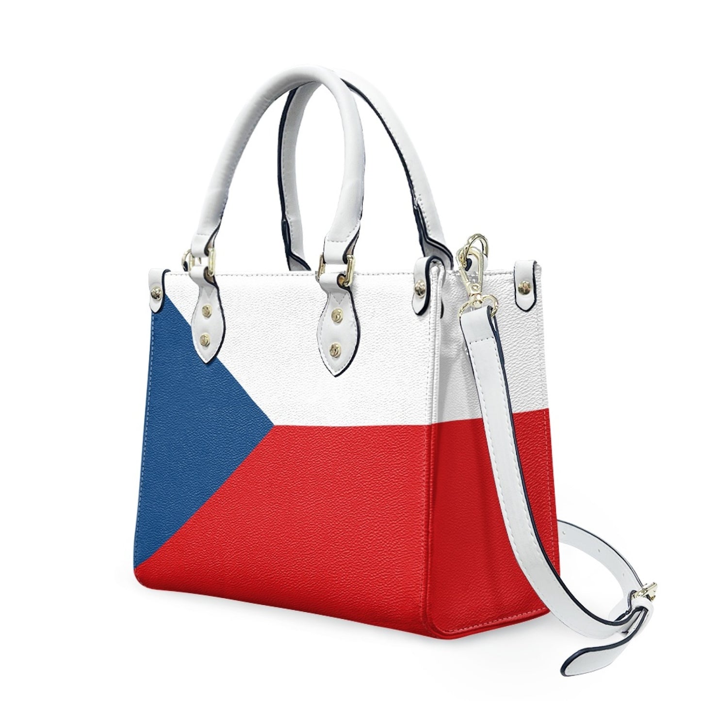 Czech Republic Flag Inspired Handbag – PU Leather Purse That Pops with Prague Style Stops - Luv My Flag