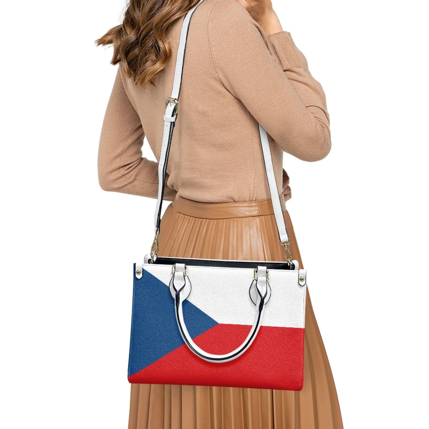 Czech Republic Flag Inspired Handbag – PU Leather Purse That Pops with Prague Style Stops - Luv My Flag