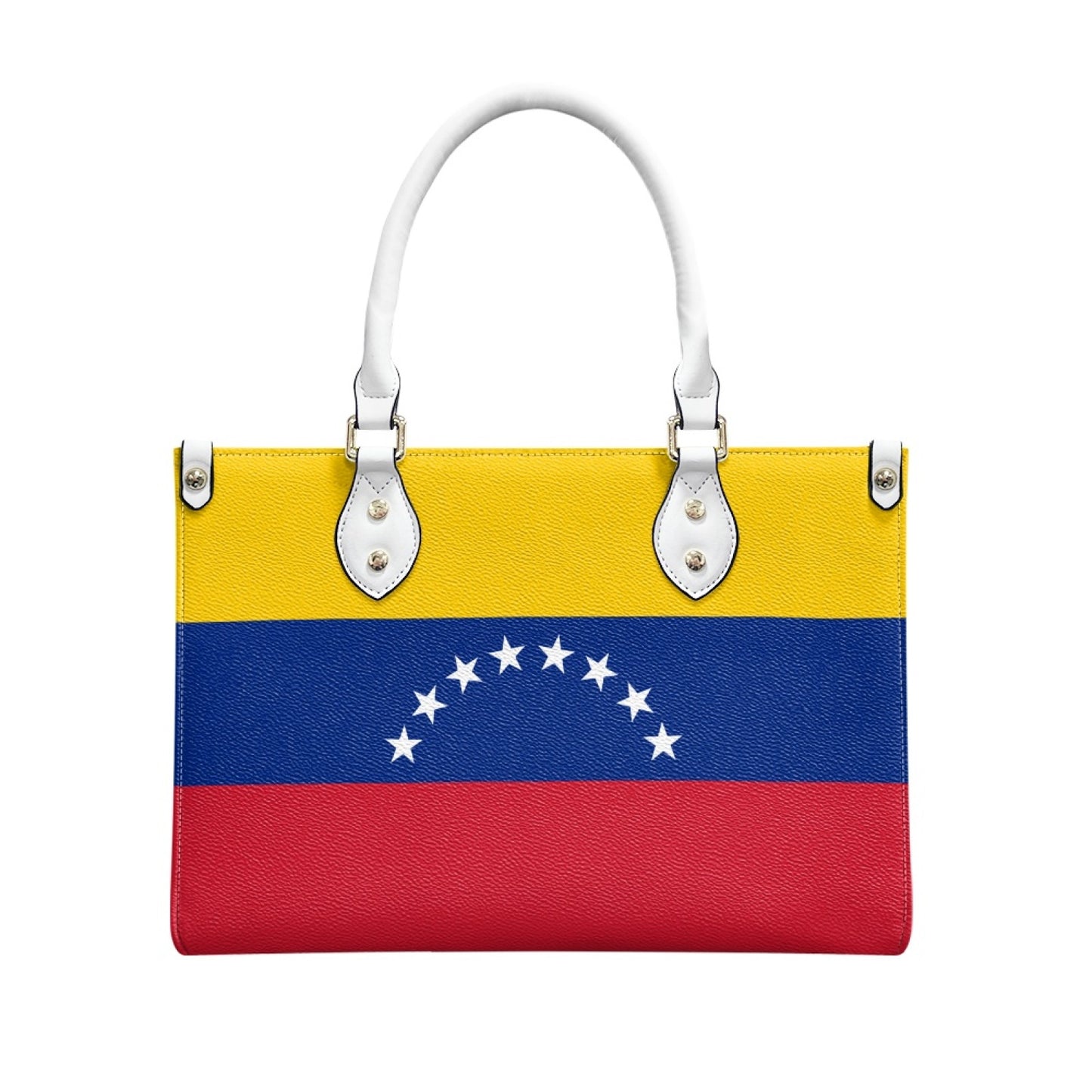 Venezuela Flag Bag With Bold Appeal – PU Leather Purse With Starry Seal