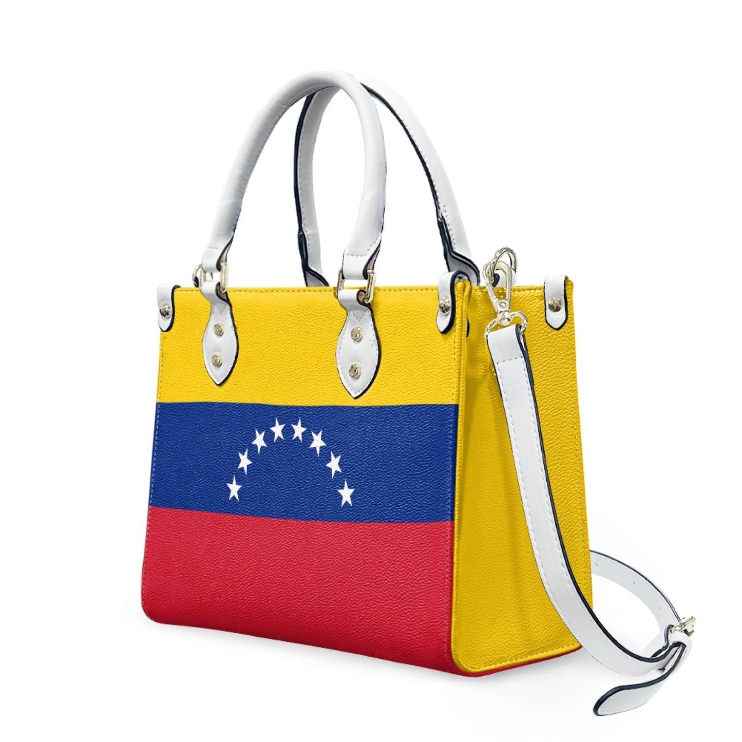 Venezuela Flag Bag With Bold Appeal – PU Leather Purse With Starry Seal
