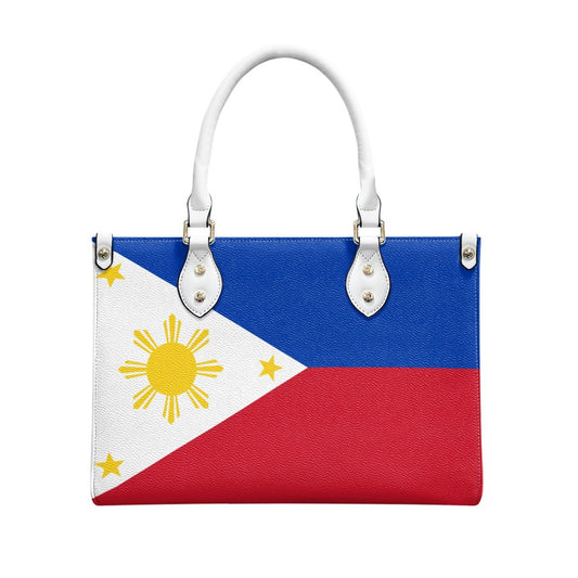 Philippines Flag Shine & Dine PU Leather Handbag – Bold Island Style - Luv My Flag