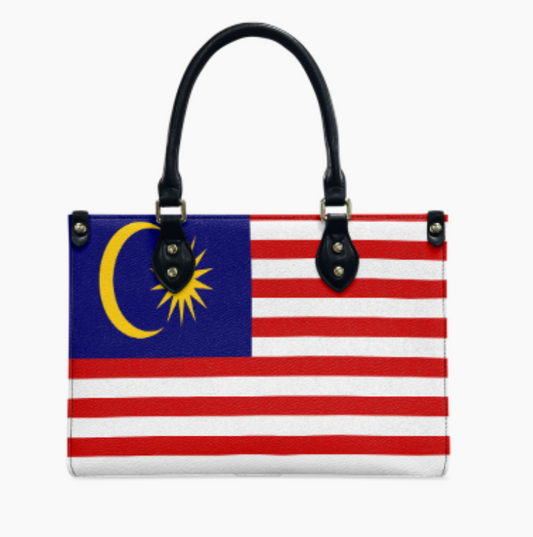 Malaysia Flag Bag With Flair – PU Leather Shoulder Handbag to Wear Anywhere - Luv My Flag