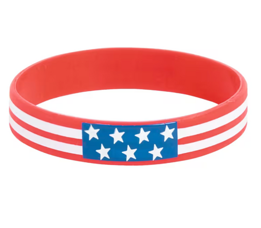 USA/American Flag Inspired 7 1/4” Firefighter Awareness Bracelets (Copy)