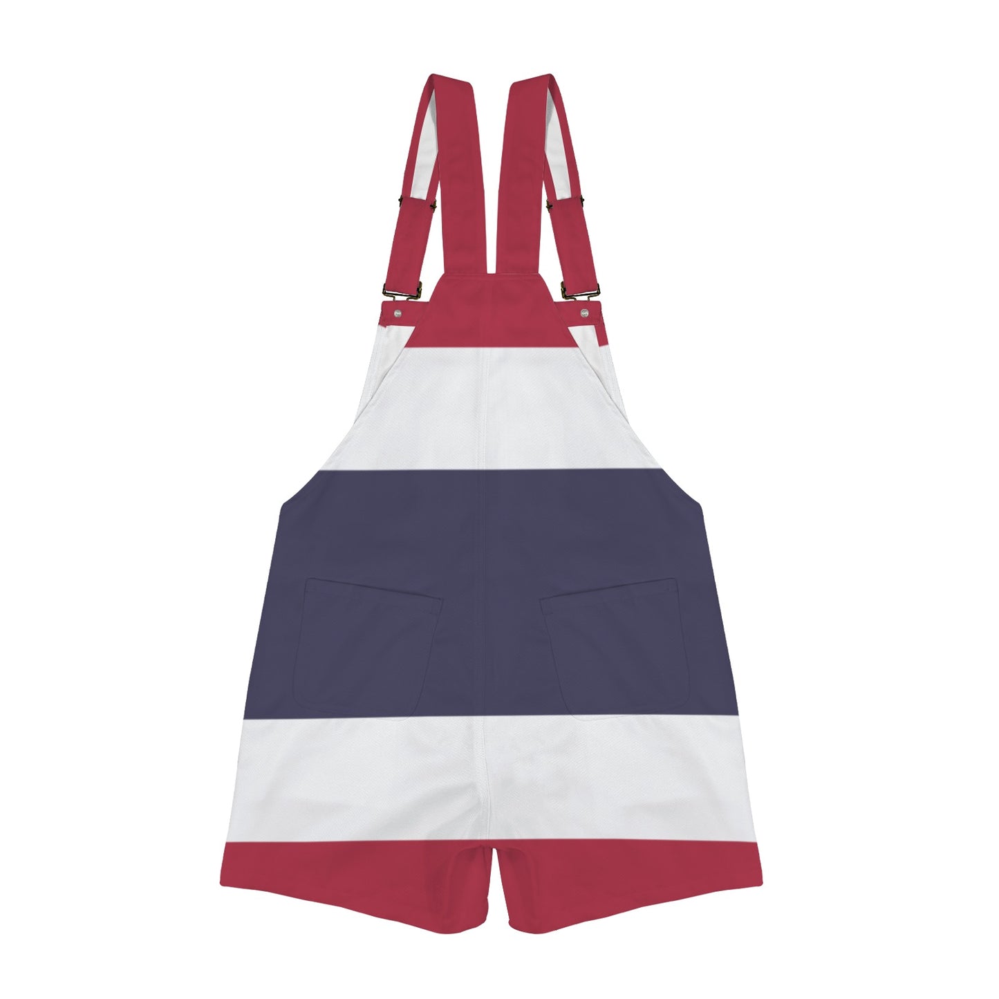 Thailand Flag Inspired Unisex Suspender Overalls