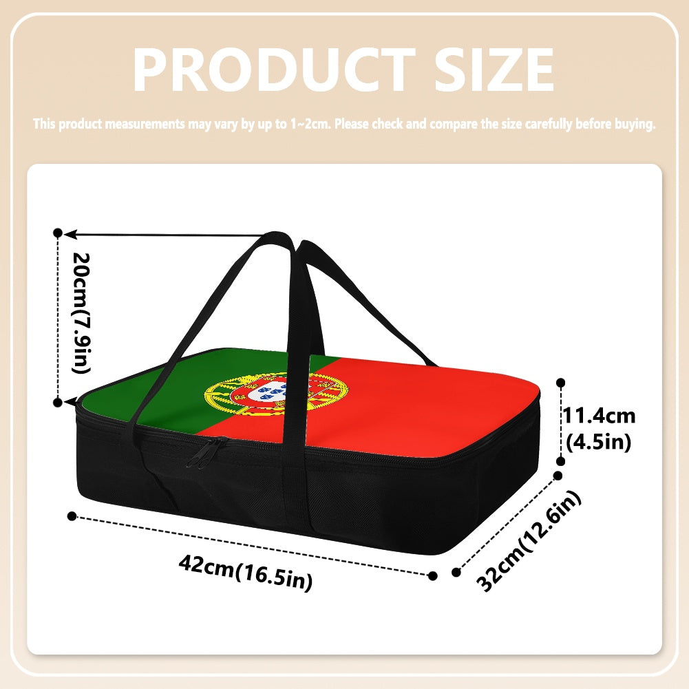 Portugal Flag Inspired Insulated Casserole Carrier – Durable Hot & Cold Food Bag