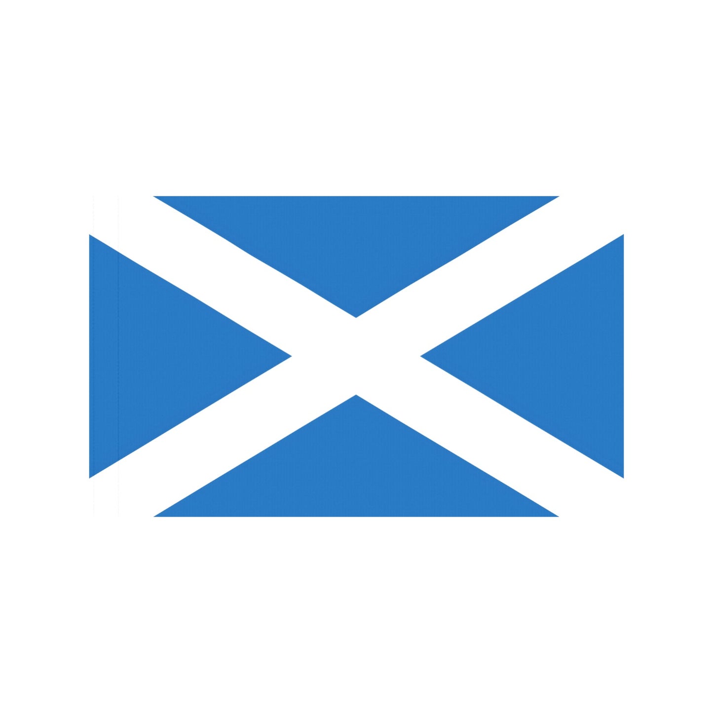Scotland flag with blue background, white cross, Luv My Flag.