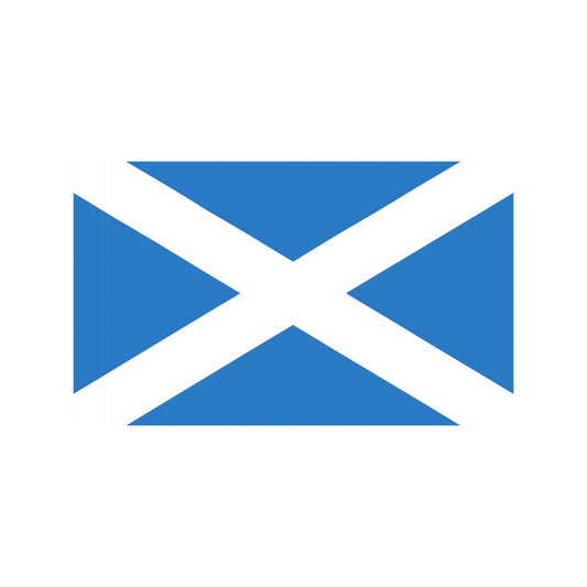 Scotland flag with blue background, white cross, Luv My Flag.