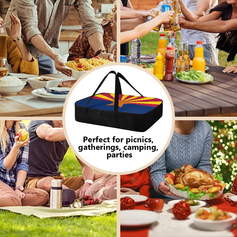 Arizona Flag Inspired Insulated Casserole Carrier – Durable Hot & Cold Food Bag