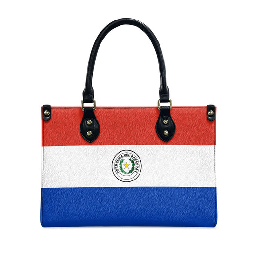 Paraguay Flag Bag With Flair Today – PU Leather Purse for Work or Play - Luv My Flag
