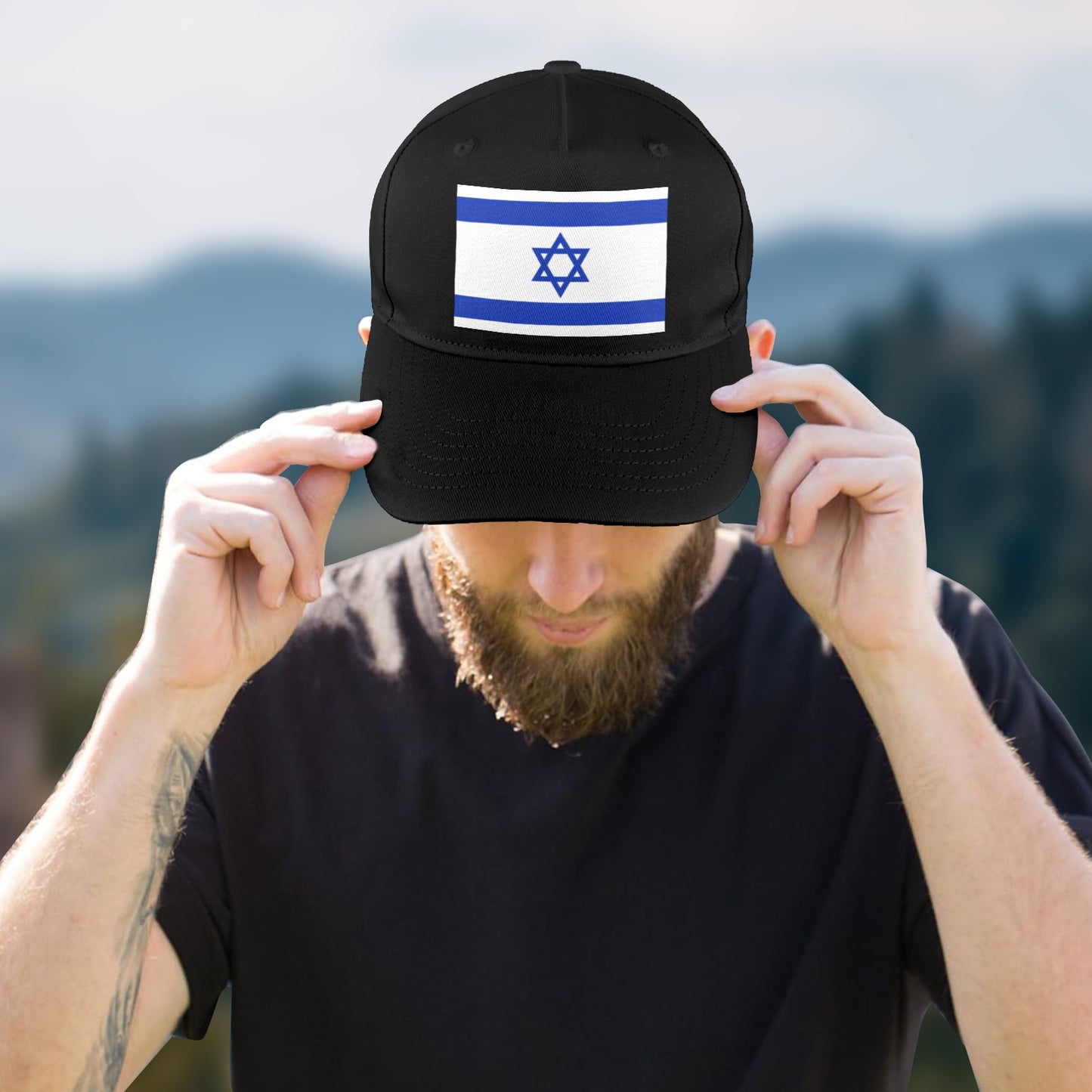Israel Flag Baseball Cap (Made in USA)