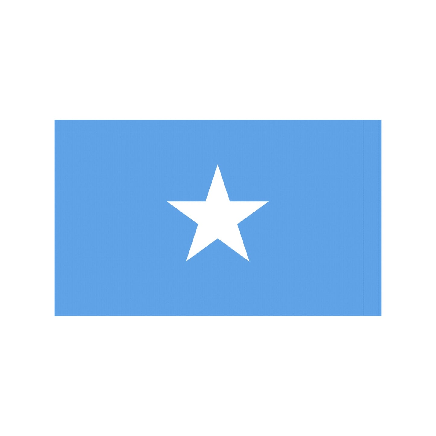 Luv My Flag: Blue flag with white star center.