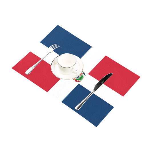 Dominican Republic Flag Placemats 12" x 18" (Set of 6)