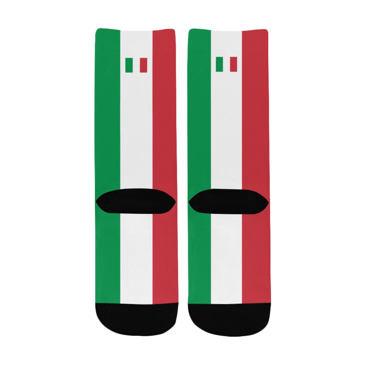 Italy Flag Inspired Kid's Custom Socks (Made in the USA)