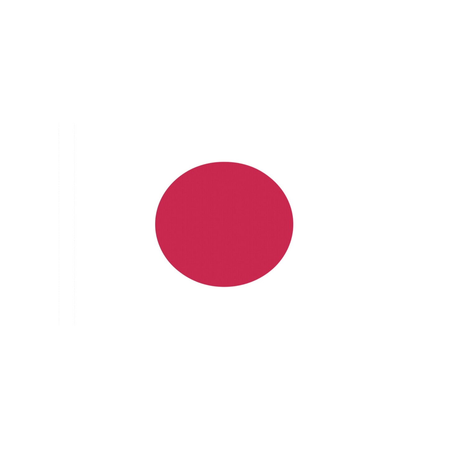 White flag with red circle from Luv My Flag.